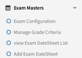 Exam Management Screenshot